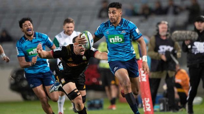 Blues winger Rieko Ioane in action against the Chiefs. (Photo / Photosport)