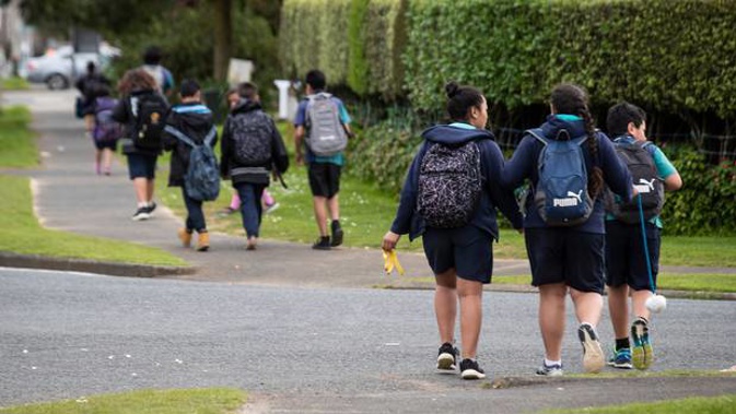 Two students were approached by strangers while walking home from school in Auckland on Monday, and one indecently assaulted. Photo / File