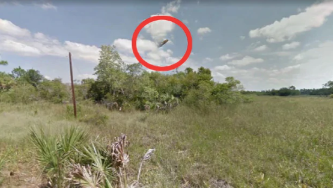 A UFO reportedly spotted on Google Maps. (Photo / Supplied)