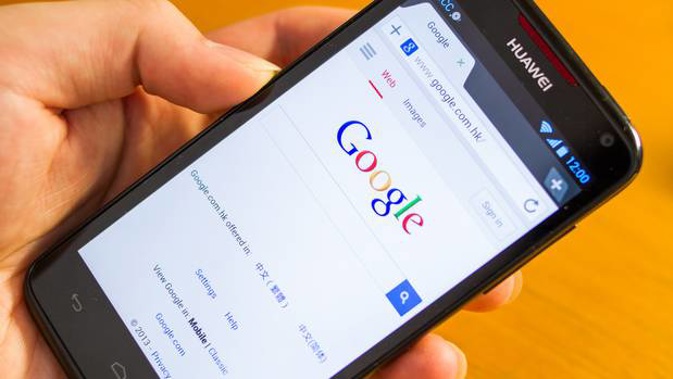 A Huawei phone running Google's Android software. Photo / Getty Images
