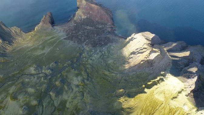 An aerial view of White Island near Whakatane. Photograph supplied/GNS
