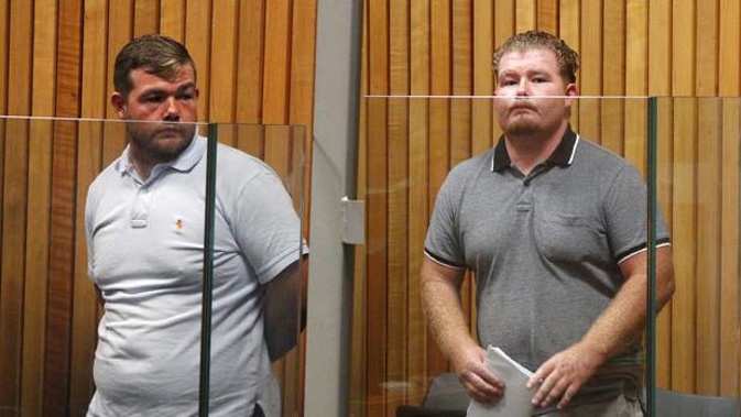 British men Patrick (left) and Johnny Quinn pleaded guilty to being part of a roofing scam. Photos / Stuart Munro