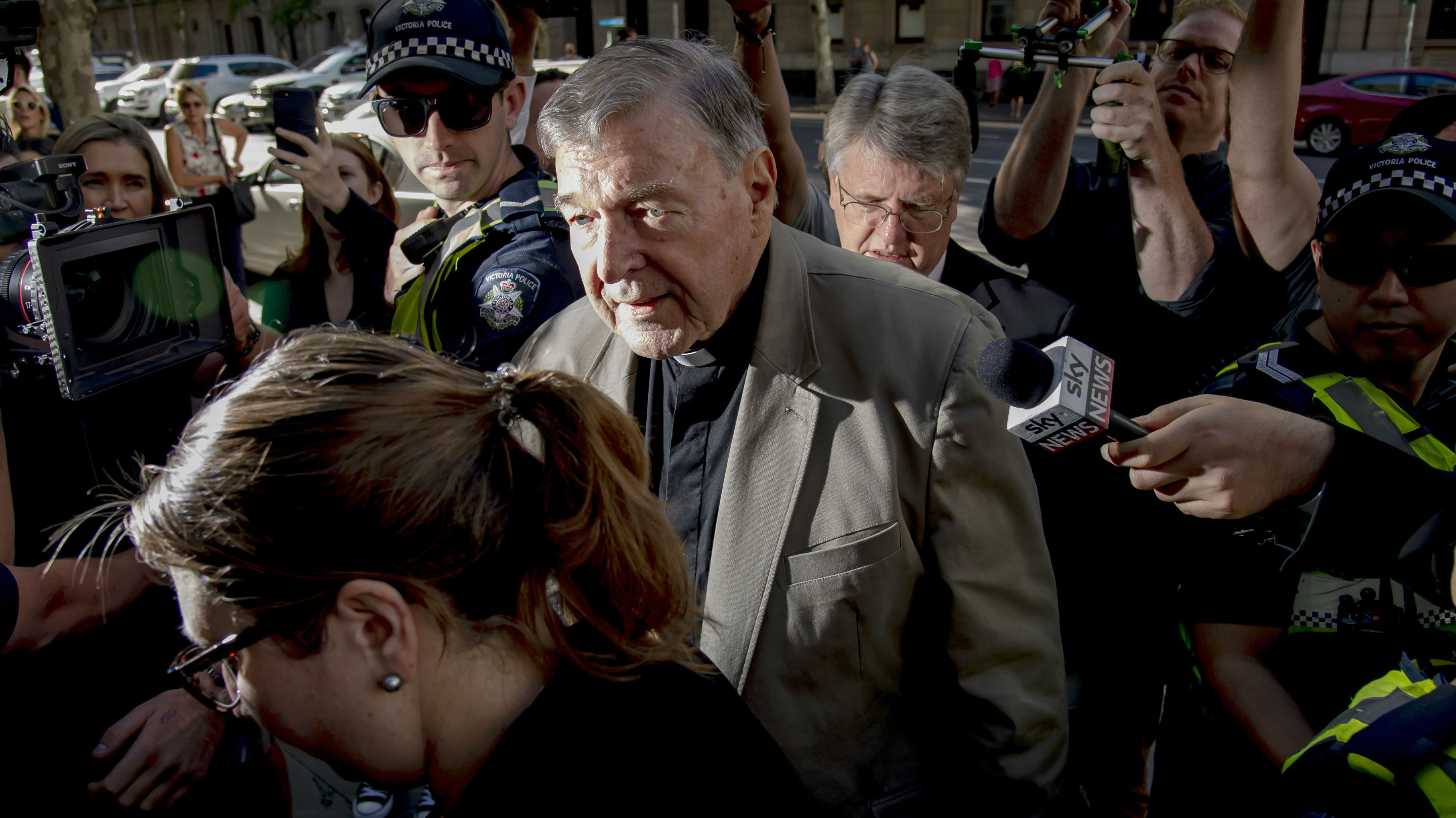 Lucie Morris-Marr says that Pell's lawyers are arguing that the original trial was flawed. (File photo / AP)