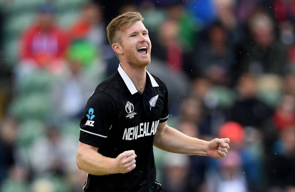 Jimmy Neesham had a starring role in the victory. (Photo / Getty)