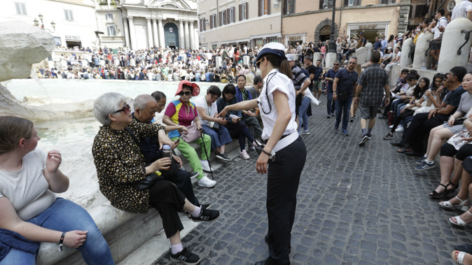 Tourists to Italy's capital will now have to be on their best behaviour. (Photo / AP)