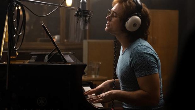 Taron Egerton as Elton John in Rocketman. (Photo / Supplied)