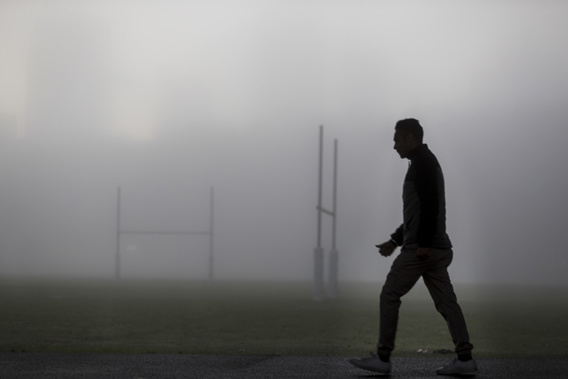 The fog covered Auckland this morning. (Photo / NZ Herald)