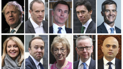 Seven contenders remain in the contest to succeed Theresa May. Photo / AP