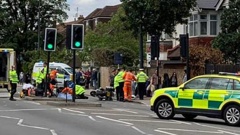 The incident took place as the Duke and Duchess of Cambridge were heading from London to Windsor. It is believed to have involved one of their police motorcycle outriders.