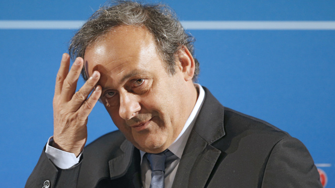 Michel Platini, pictured here in 2014, has been arrested over his role. (Photo / AP)