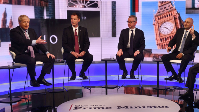 The four remaining candidates in the fight to be the UK's Prime Minister. (Photo / Getty)