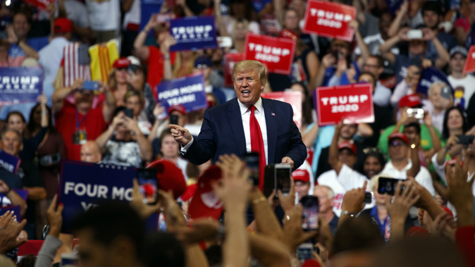 Trump says his latest rape accuser is "totally lying" and that he's never met her (Image / AP)