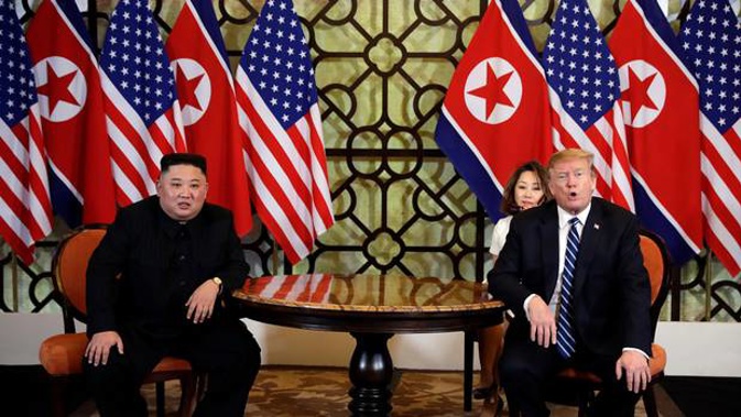 US President Donald Trump meets North Korean leader Kim Jong Un. Photo / AP