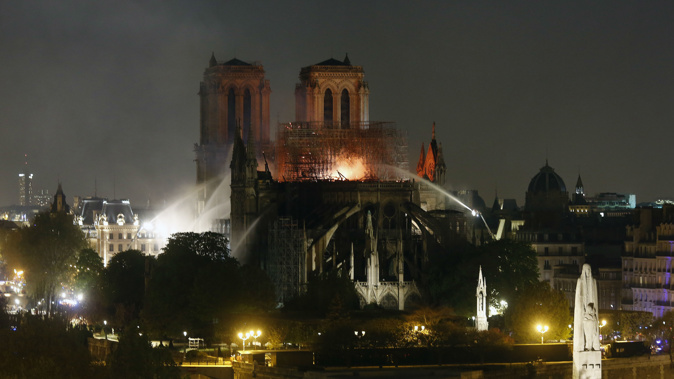 The fire in April stunned the world. (Photo / AP)