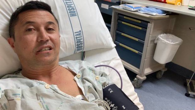 Mike Puru is in hospital after crashing his bike on the way home from work on Thursday. Photo / Supplied