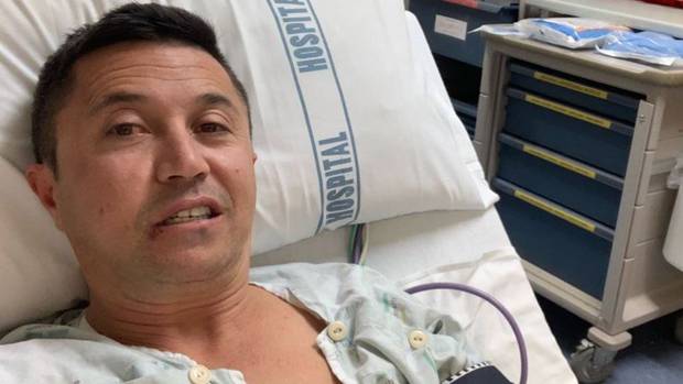 Broadcaster Mike Puru spent almost two days in hospital after coming off his bike, but has since been discharged. (Photo / Supplied)