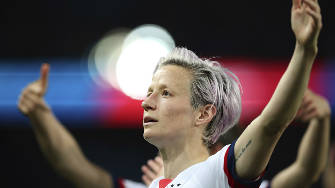 Megan Rapinoe has dominated headlines from the tournament with her outspoken personality. (Photo / AP)A