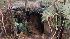 Police said the hut was well hidden and had clearly been used to manufacture methamphetamine. (Photo / Northern Advocate)