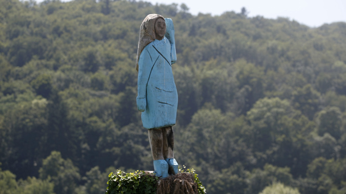 The statue has prompted mixed reaction from locals and art critics. (Photo / AP)