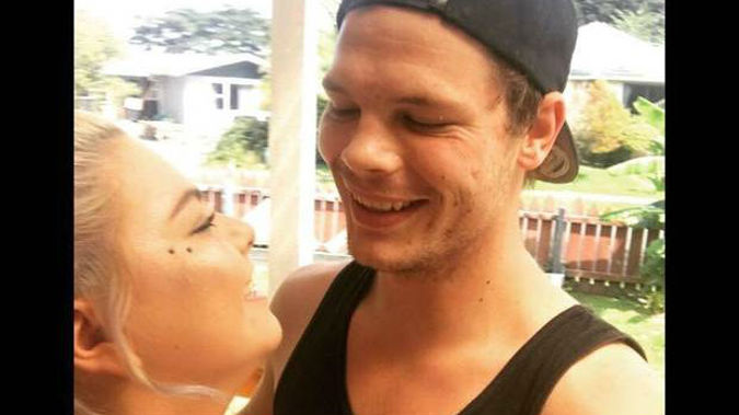 Robert Nelson, 23, with his partner Kahlee. (Photo / Supplied)