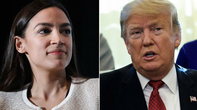 Alexandria Ocasio-Cortez was one of the targets of Donald Trump's latest rant. (Photo / CNN)