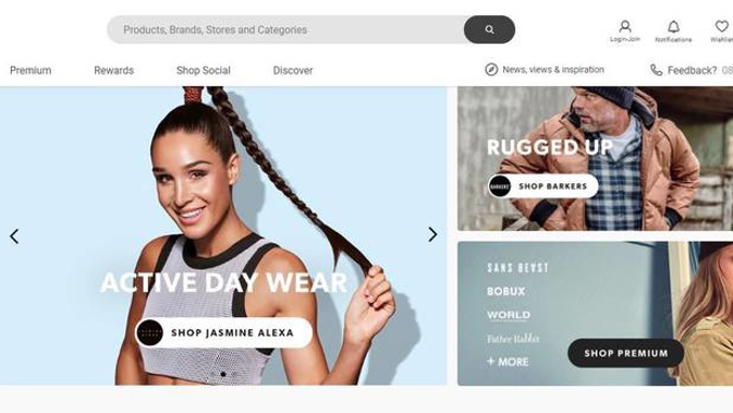 A screenshot of The Warehouse Group's new business TheMarket. Photo / Screenshot