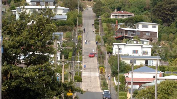 Baldwin Street lost its title of world's steepest street this morning. (Photo / NZPA)
