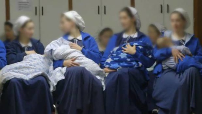 Mothers and children from the West Coast Christian community Gloriavale. (Photo / Supplied)