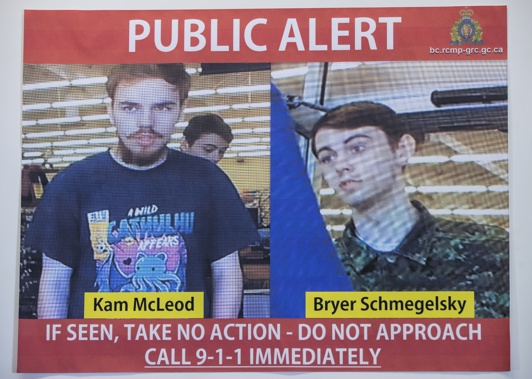 Two teen suspects in the Canada highway triple slayings may have fled the search zone with the help of an unsuspecting stranger. Photo / Supplied