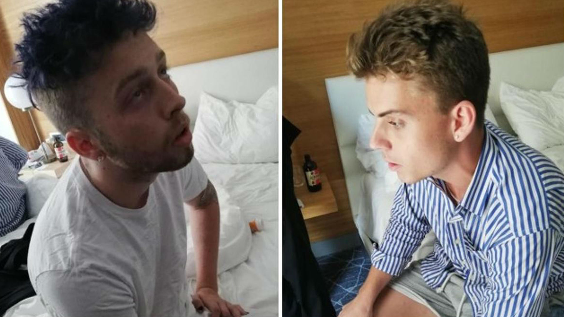 Gabriel Christian Natale Hjorth, right, and Finnegan Lee Elder, have been jailed over the crime. (Photo / AP)