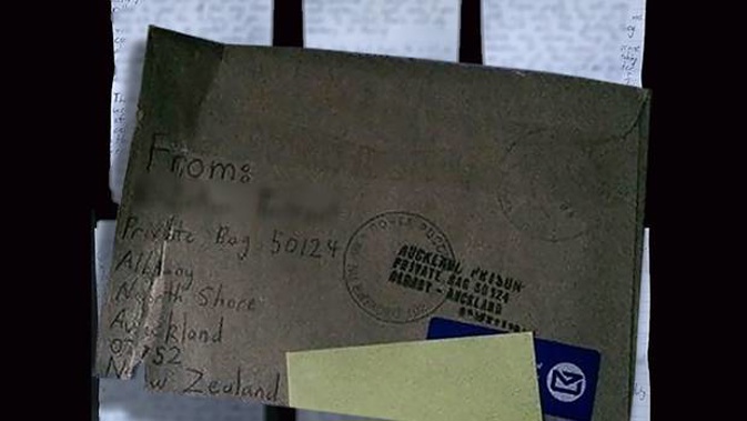The six-page letter was written from the accused gunman's prison cell. (Photo / Supplied)