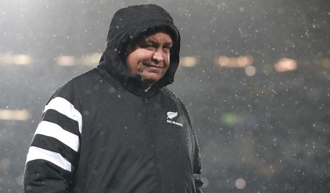 All Blacks coach Steve Hansen looks on. (Photo / Getty)