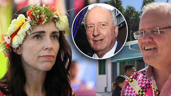 Alan Jones sparked outrage over his 'misogynistic rant' against Kiwi PM Jacinda Ardern. (Photos / Getty)