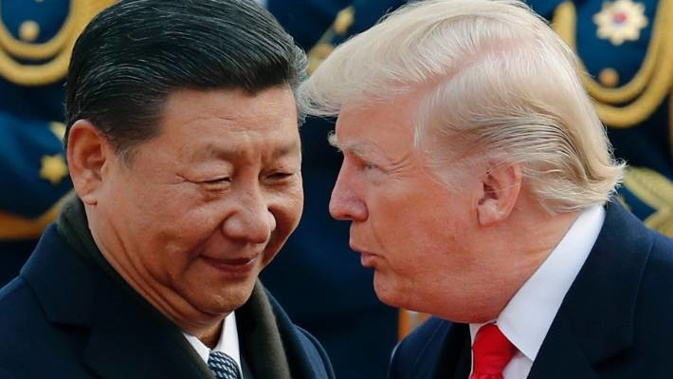 Chinese president Xi Jinping and President Donald Trump. Photo / AP