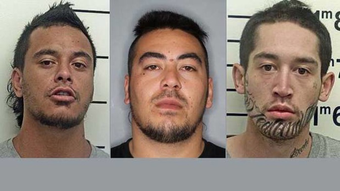 Offenders on the run: (From left) Wiremu Eparaima, 30, Te Wera Hemara, 27, and Emmanuel Witana, 23. Photos / Supplied