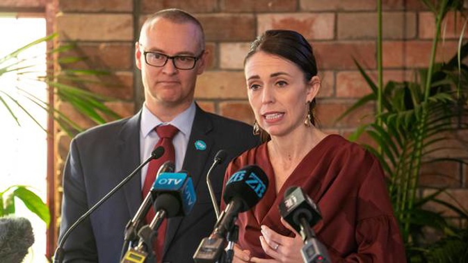 Jacinda Ardern and David Clark made the announcement today. (Photo / NZ Herald)