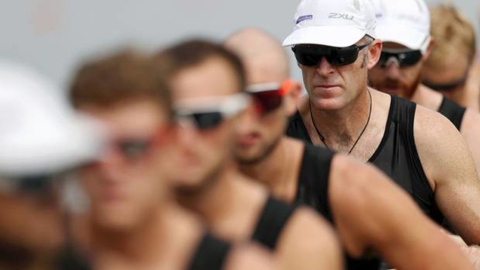 The New Zealand eight with Mahe Drysdale missed out on Olympic qualification. (Photo / Getty)
