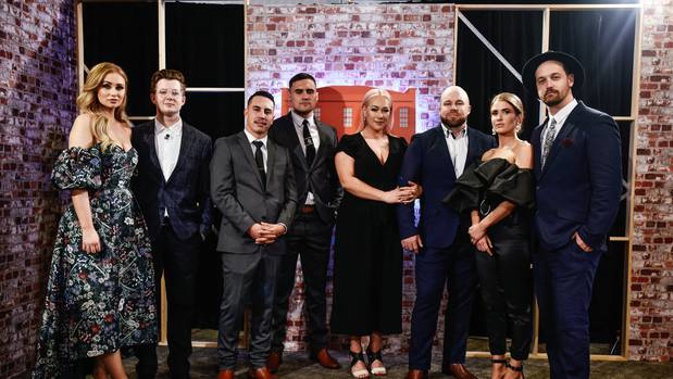 The Block NZ 2019 contestants during the final show and live auction. (Photo / Supplied)