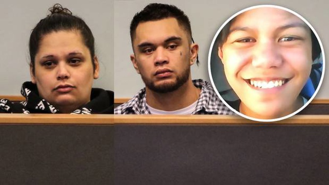 Ashley Winter, left, and Kerry Te Amo, right, are accused of murdering Dimetrius Pairama (inset). (Photos / Sam Hurley)