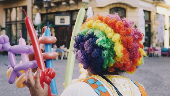 It's understood the clown folded balloon animals during the meeting. Photo / Getty Images