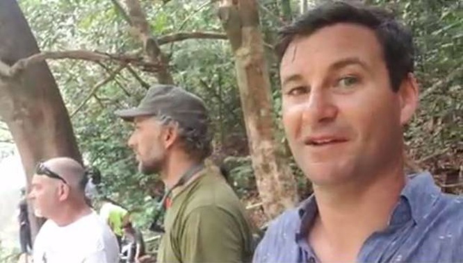 Clarke Gayford's Malaysian fishing trip was interrupted by a tiger. Photo / Instagram.