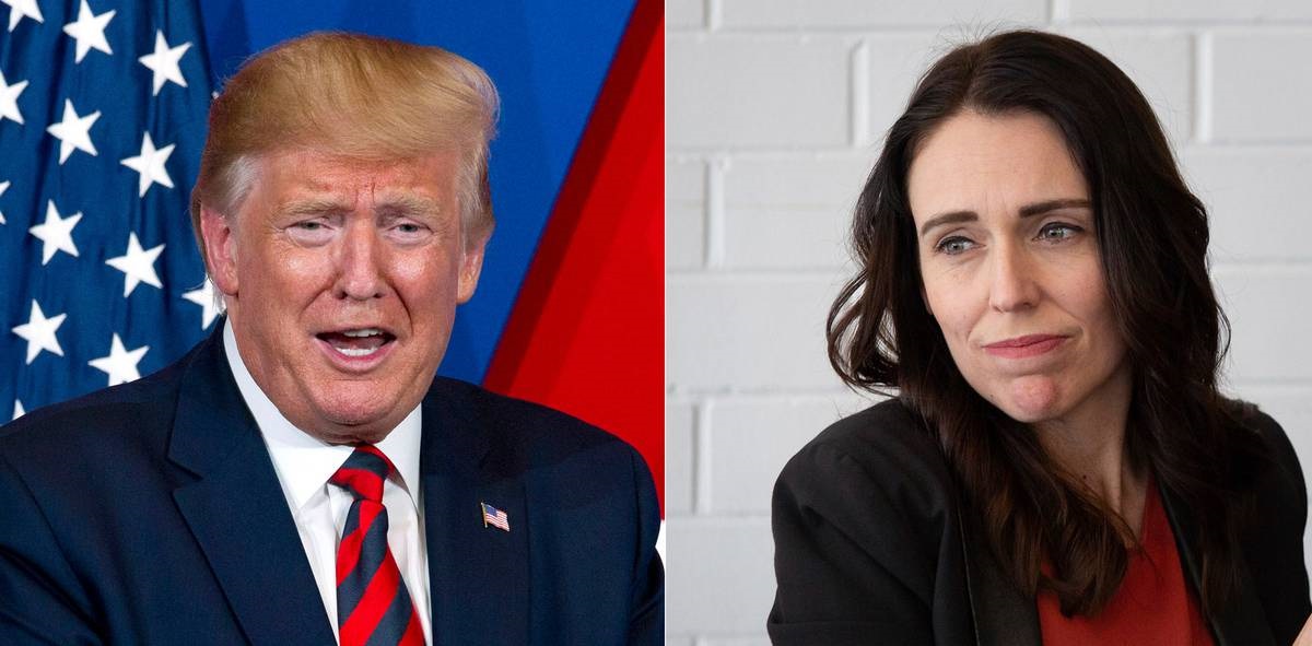 Prime Minister Jacinda Ardern and US President Donald Trump. Photo / UN