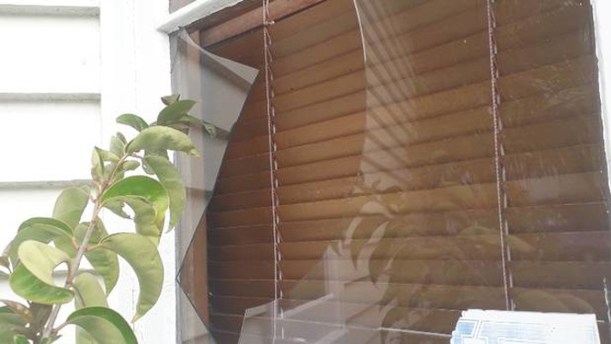 Multiple windows were smashed in a Phyllis St property, Mt Albert, rented out via Booking.com last night.