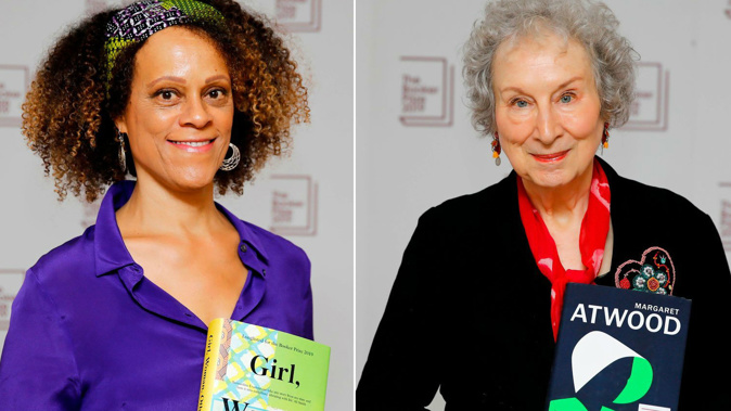 Bernardine Evaristo, left, and Margaret Atwood are co-winners of this year's Booker Prize. (Photo / via CNN)