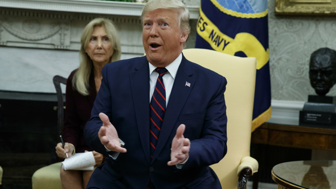 Donald Trump and Nancy Pelosi clashed at a meeting on Syria. (Photo / AP)