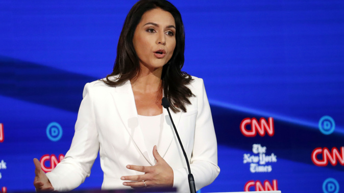 Tulsi Gabbard has hit back at the suggestions. (Photo / AP)