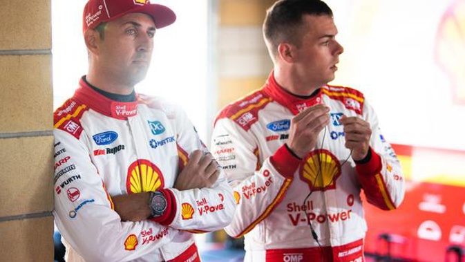Fabian Coulthard and Scott McLaughlin. Photo / Getty