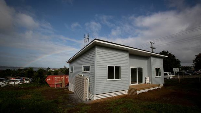 A new flat-pack home in Onehunga. Photo / Dean Purcell