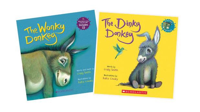 The Dinky Donkey, a follow-up to the wildly successful The Wonky Donkey, is out now.