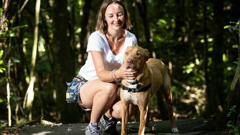 Francesca Eldridge, pictured with her dog Bailey, lives with OCD (obsessive compulsive disorder). (Photo / Jason Oxenham)